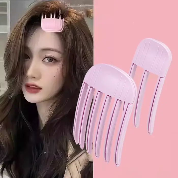 Nadýchaná vlasová spona na kučeravenie