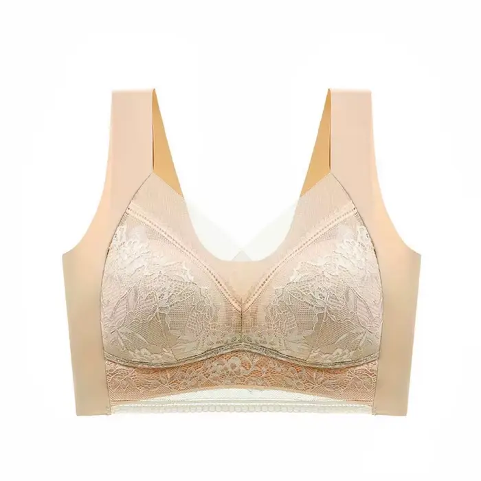 1 pièces femmes dentelle grande taille soutien-gorge basique Anti affaissement mince gilet avec remb