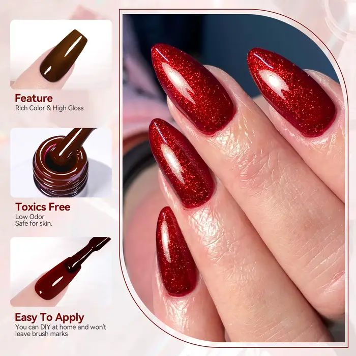 BORN PRETTY 130 farieb Gélový lak na nechty 10ml Polostály lak Nail Art manikúra namáčanie LED UV Gél lak na