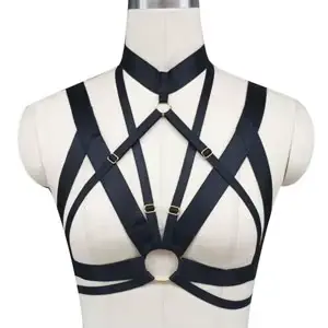 Harnais de soutien-gorge en Spandex pour femmes, ceinture ajustable, fait à la main