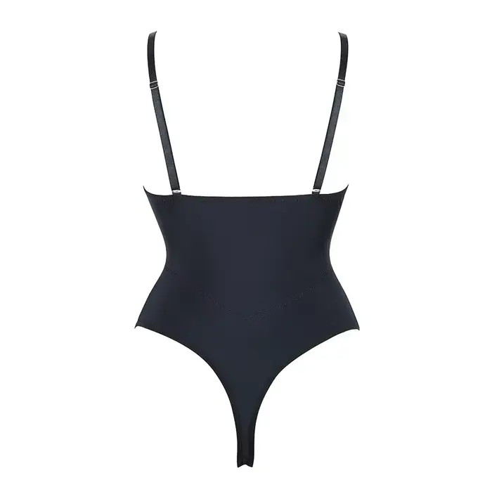 Dámske bez ramienok batérie oblek, body Shaper, kompresia, nahé späť, výčnelok, zoštíhľujúce spodná bielizeň, čierna, béžová, 1 kus, plus veľkosť