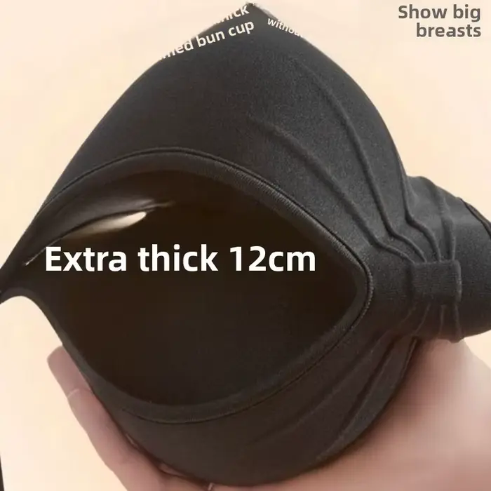 12 cm extra silná push-up podprsenka pre malé prsia - Sexy, 3D vylepšenie, bez výstuží, bez švov, pre zvýšenú plnosť, AB poháre