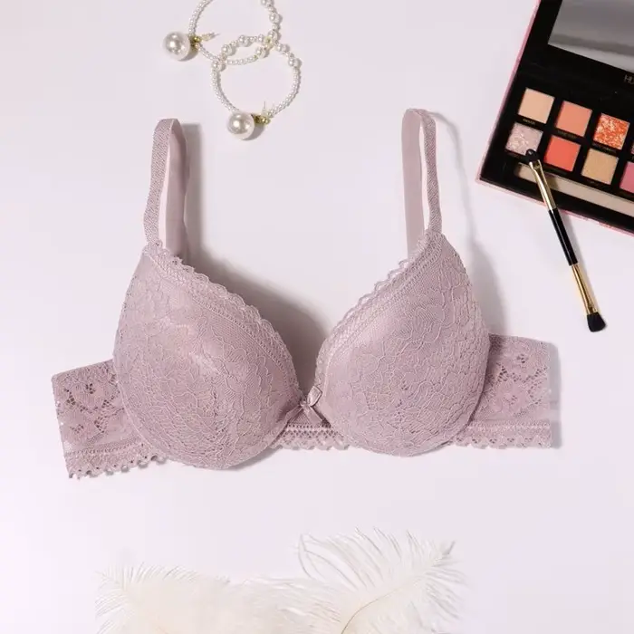 Beauwear – soutien-gorge en coton doux ajouré pour femme, sous-vêtement Sexy en dentelle, petite tai