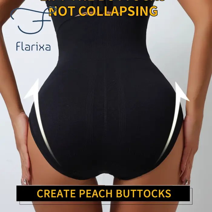 Culotte de contrôle taille haute sans couture pour femmes conception boutonnée nylon élasthanne amincissante silhouette élégante occasions spéciales