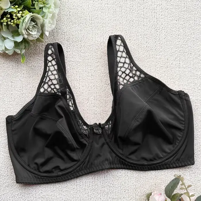 Soutien-gorge minimiseur grande taille pour femmes, à armatures, non rembourré, couverture complète,