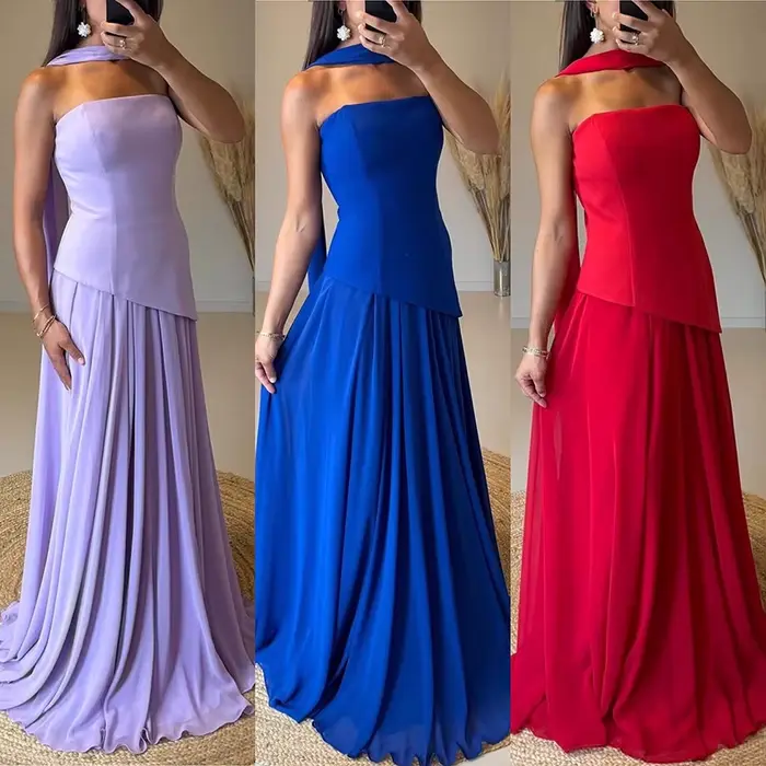 Serene Hill – robe de soirée longue, Corset lilas personnalisé, élégante, jupe fluide, pour femmes, LA73165, 2025