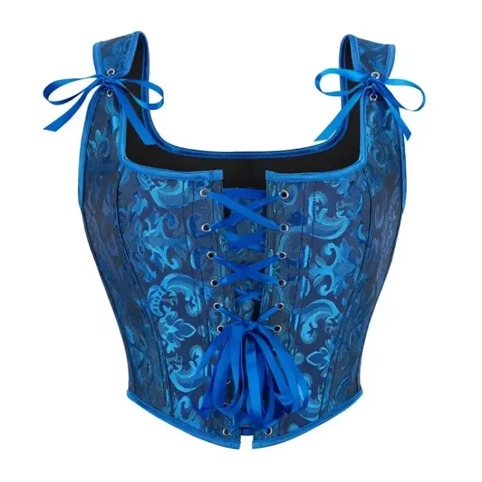 Dámske Vintage korzet, krátky top, gotický tielko čipka-up, vykostené Bustier, popruhy, zoštíhľujúce oblečenie, pás tvarovanie