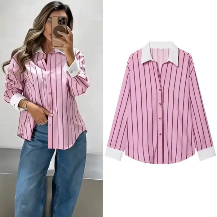 Chemisiers et hauts pour femmes, nouvelle collection printemps, mode color block, élégants, chemises