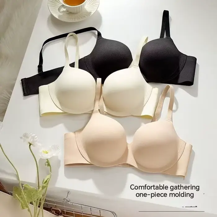 Silná push-up podprsenka pre malé prsia, neviditeľná, bezdrôtová, s nastaviteľnými popruhmi, pre citlivé ženy a pohodlné špeciálne príležitosti
