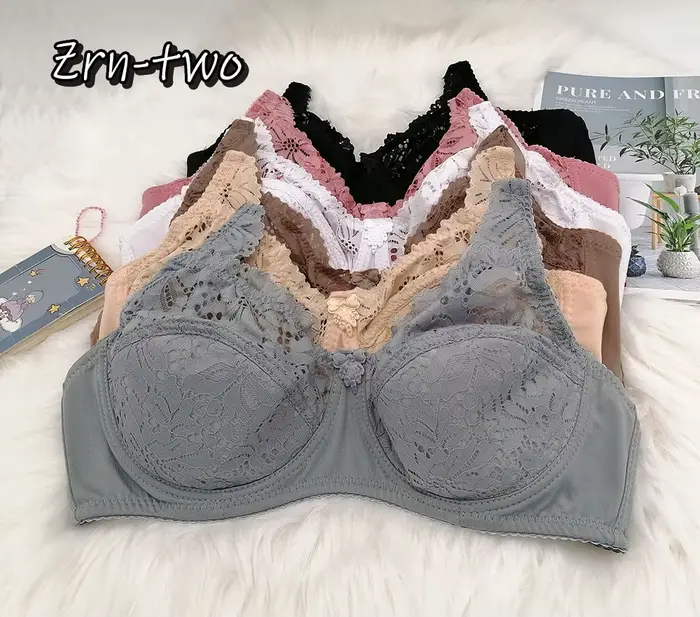 Dámska podprsenka Deep V Push Up, čipka spodná bielizeň, bavlnené spodné prádlo, francúzska móda, klasická a sexy, plus veľkosť, 75B, 80B, 85C, 90D, 100D, C17