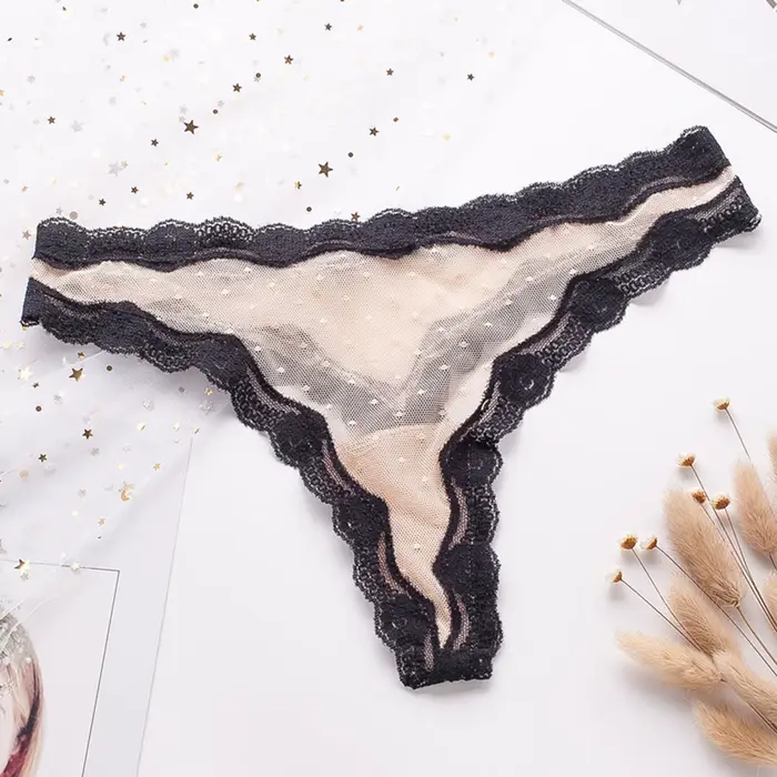 Culotte en dentelle sexy pour femmes taille basse confort respirant occasion spéciale lingerie élégante