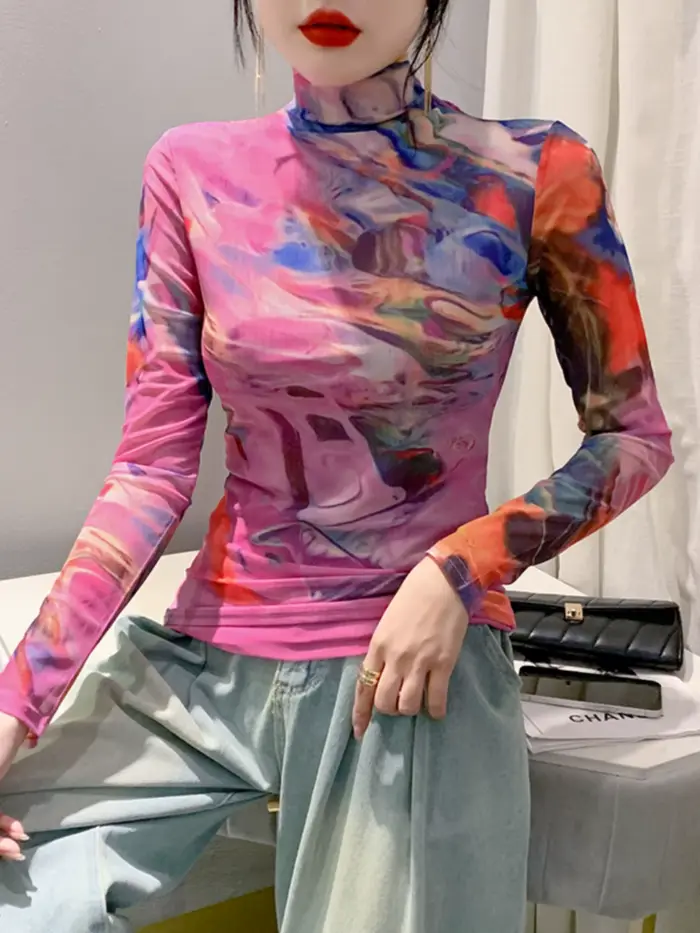 Pull féerique en maille tricotée polyester élasthanne pour femmes junior style fairycore automne-hiver