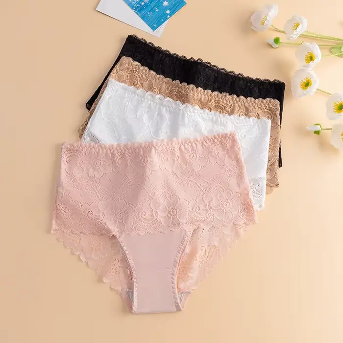 Plus veľkosť Dámske TrowBridge čipky nohavičky, sexy a pohodlné spodná bielizeň pre ženy, špeciálne príležitosti a denné