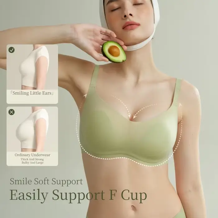 SUJIIN podprsenka bez drátů pro velká prsa ženy Push-Up plné pokrytí
