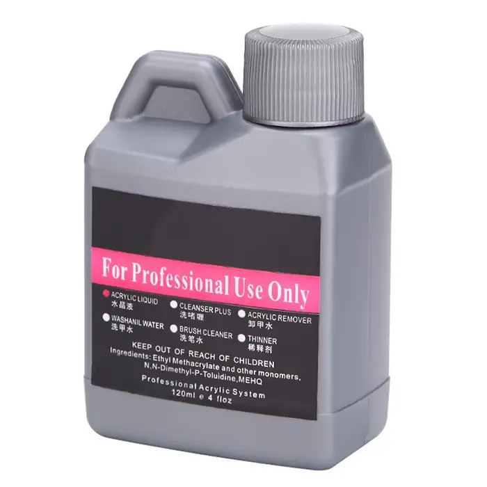 120 ml/bouteille EMA acrylique liquide monomère cristal fournitures pour ongles pour professionnel t