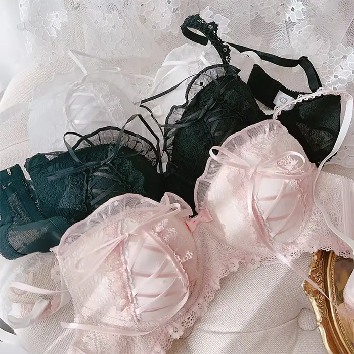 Lolita spodná bielizeň z polyesteru a elastanu, jemne zdobená čipkou pre ženy, ultratenký štýl, vhodná pre rôzne príležitosti a zachovanie pohodlia a elegancie