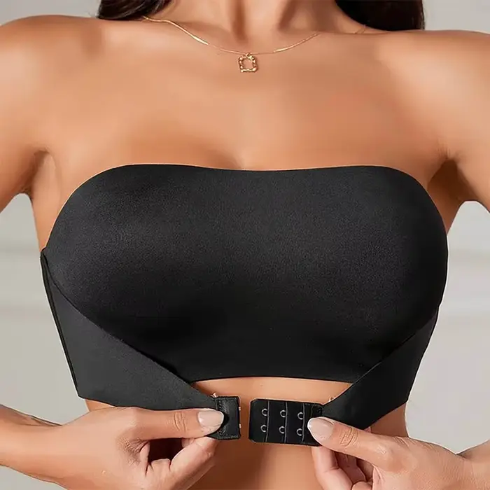 Bez ramienok Push Up podprsenka pre ženy, Sexy podprsenka, bez polstrovania, nastaviteľné predné tlačidlo, Sexy spodná bielizeň, pohodlné, protišmykové