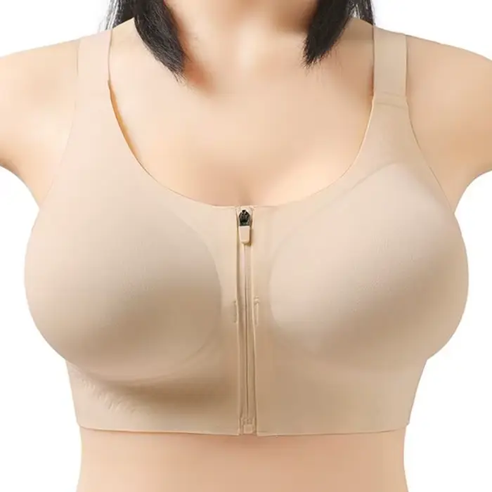 Soutien-gorge à fermeture éclair avant pour petite poitrine, rembourrage le plus épais de 12 cm - Re