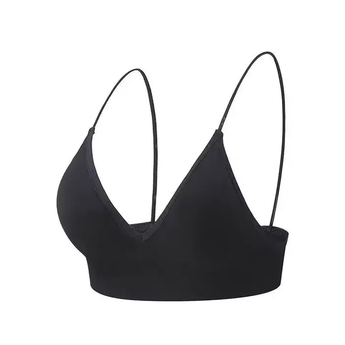 Col en V sans couture Triangle tasse soutien-gorge Camisole sous-vêtements enveloppé poitrine femmes