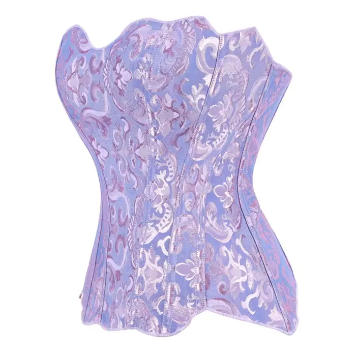 Vintage viktoriánsky korzet a bustier pre ženy, v žakáru, s plastovými veľrybami, korzet