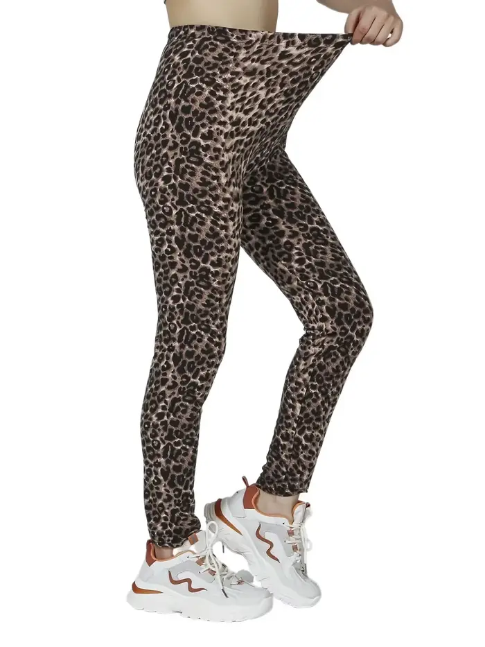 Sexy spodná bielizeň s leopardím vzorom a farebnými pruhmi pre ženy, elegantná a pohodlná pre športové a príležitostné výlety