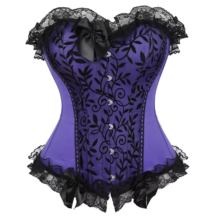 Čipkovaný večerný korzetový voľný sexy šaty pre ženy zelená Lingerie a čierna čipka mini sukňa Showgirl tanec S-2XL