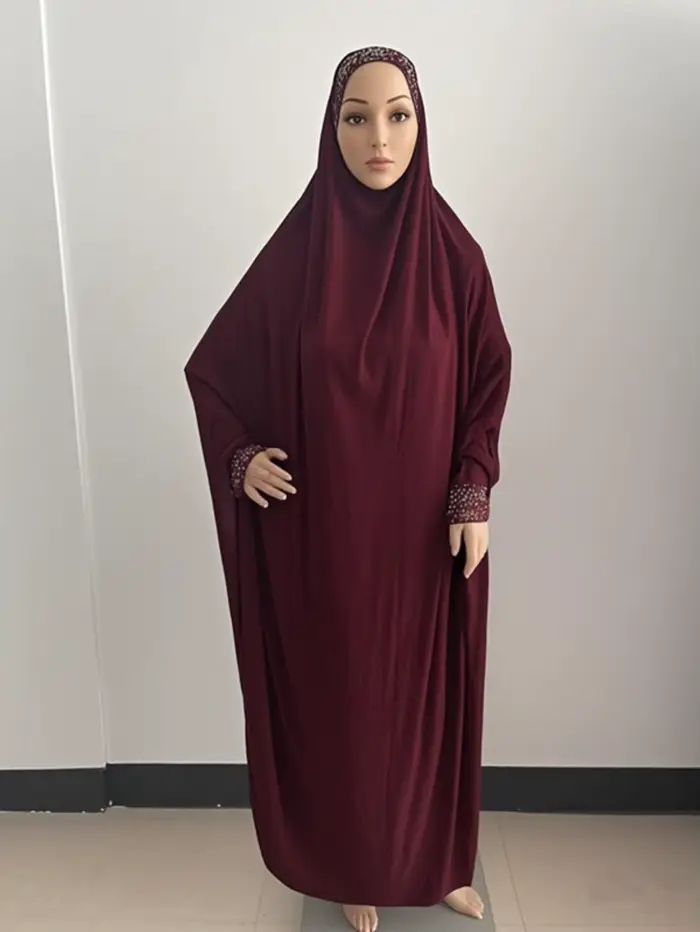 H098 voľná veľkosť Muslimské šaty na modlitbu Khimar kaftan Burka Abaya