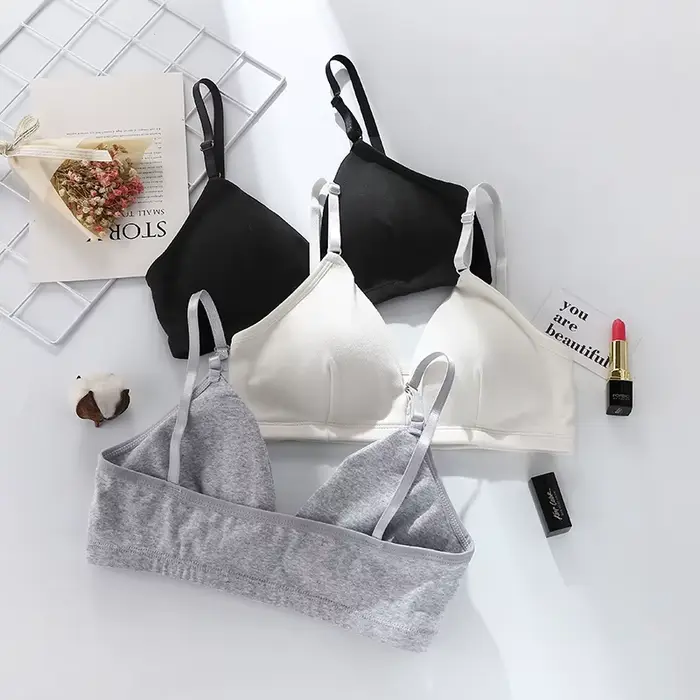 Bezšvová push-up podprsenka z bavlny pre ženy
