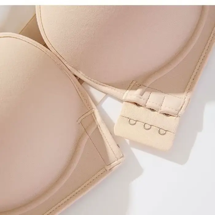 Push-up podprsenka bez ramienok s hrúbkou 12 cm s predným zapínaním na svadbu