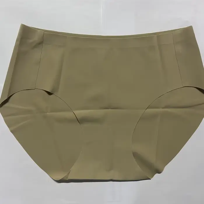 Dámske Plus veľkosť nohavičky, neoznačené, jednofarebné, priedušné, antibakteriálne, pohodlné, nahé
