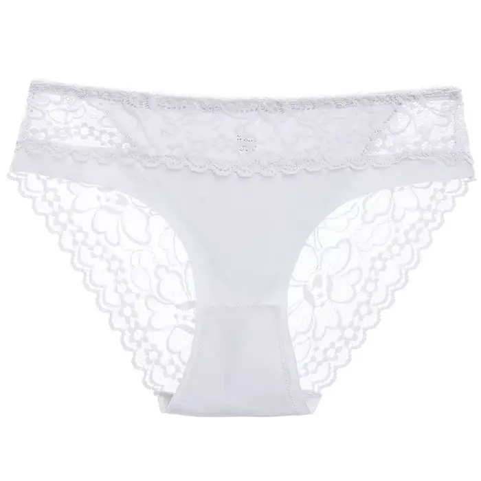 Dámske nohavičky zo spandex polyesteru s pevnou čipkou elegantné spodné prádlo pre všetky príležitosti