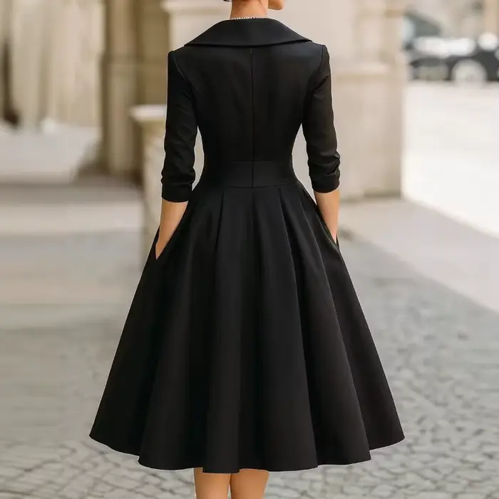 Robe longue élégante et ajustée à manches longues pour femme, style mode et tempérament, taille form