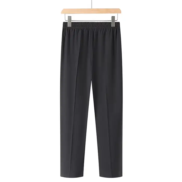 Nouveaux pantalons pour femmes printemps-été, pantalons mom, taille haute élastique, décontractés, c