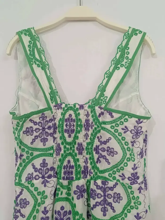 JAMERARY-Robe Midi en Coton Brodée pour Femme, Tenue de Bal de Forme Sirène, Longue, Soirée, Plage, 