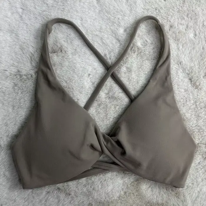 SHINBENE – soutien-gorge de sport rembourré avec bretelles croisées, dos nu, Fitness, sans manches, 