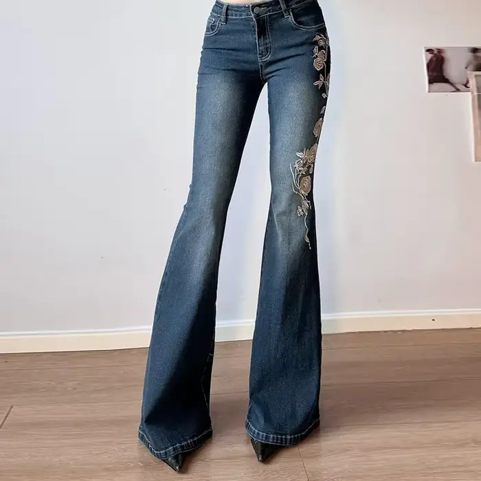 Džínsy Baggy retro Y2k pre ženy