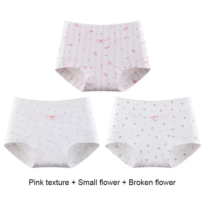 Ensemble de culottes en coton pour femme, lot de boxers, sous-vêtements pour femme, shorts à fleurs,