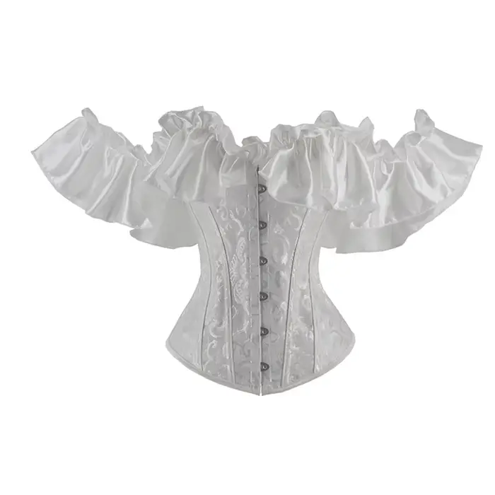 Bustier de soutien pour femmes sexy et vintage avec volants pour occasions spéciales comme Halloween, Carnaval et Mariage