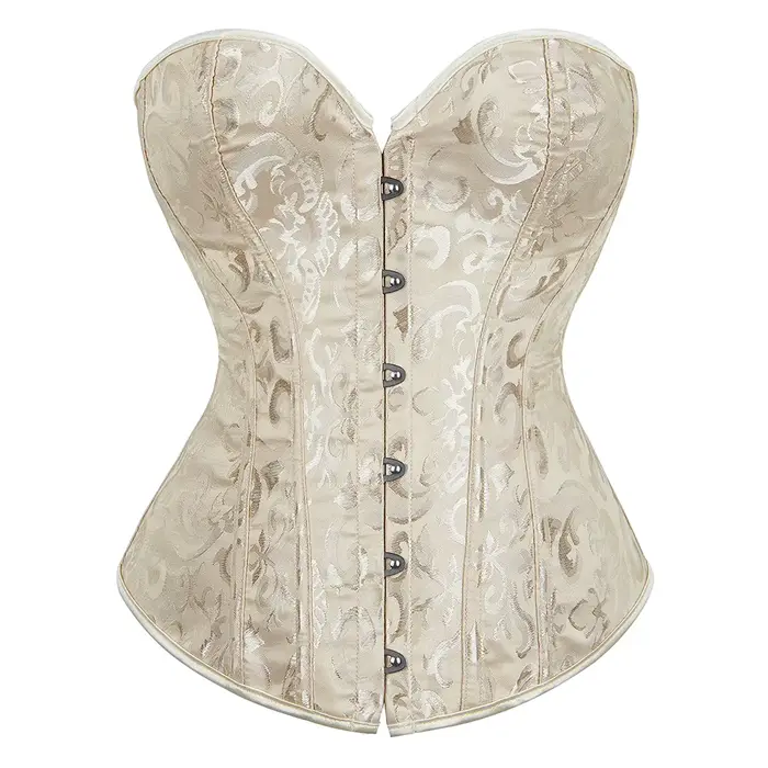 Jacquard Vintage hauts Corset femmes gothique surbuste Bustier à lacets Shapewear minceur taille faç