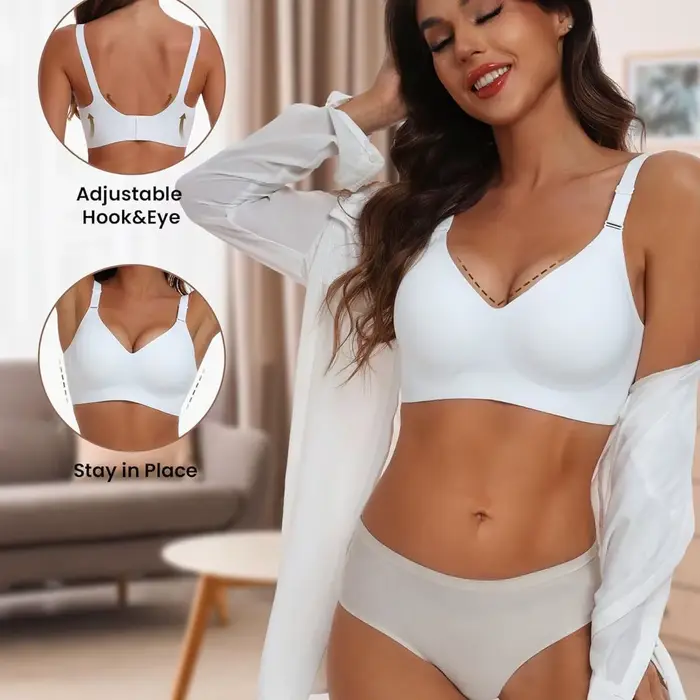 Bezšvová podprsenka pre ženy bez drôtikov nastaviteľná Push up spodná bielizeň Podprsenky pre