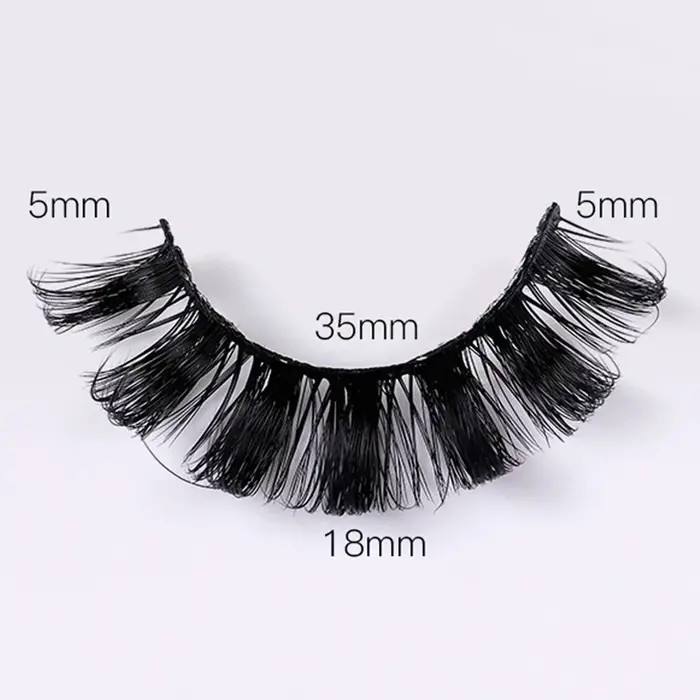 4 paires de cils à bande russe cils de vison moelleux faux cils 3D cils de Volume russe faux cils