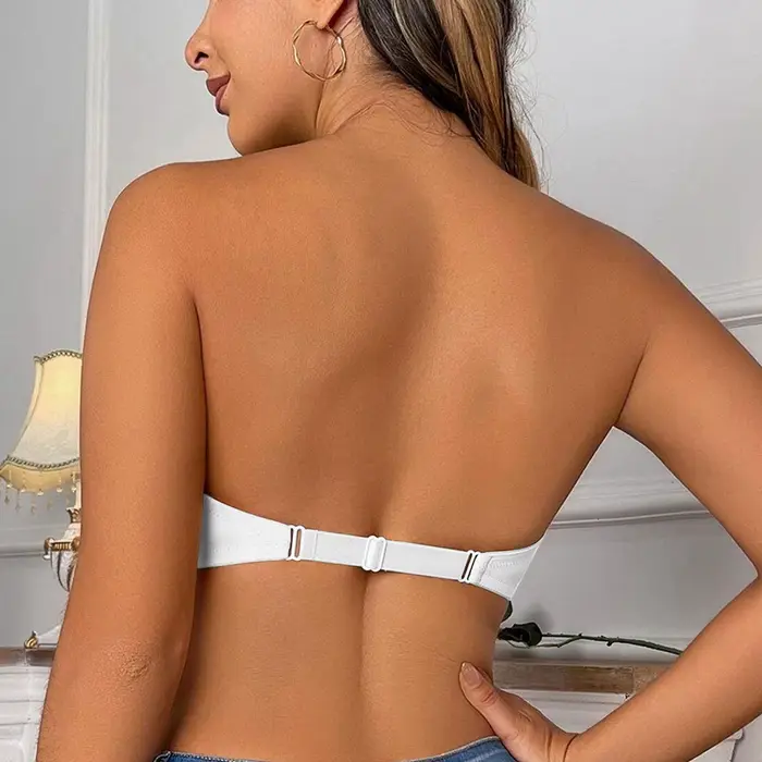 BEAUWEAR predné uzavretie Polovica podprsenky pre ženy plain Neviditeľné tričko podprsenka bez popruhov krása späť Spodná bielizeň B C pohár