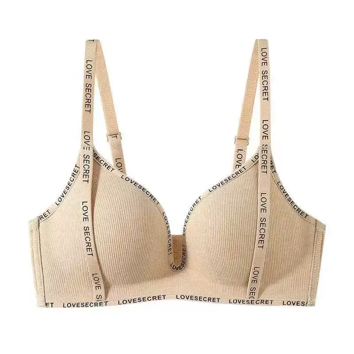Sous-vêtements confortables pour femmes avec petits seins froncés sans anneaux en acier, seins et br