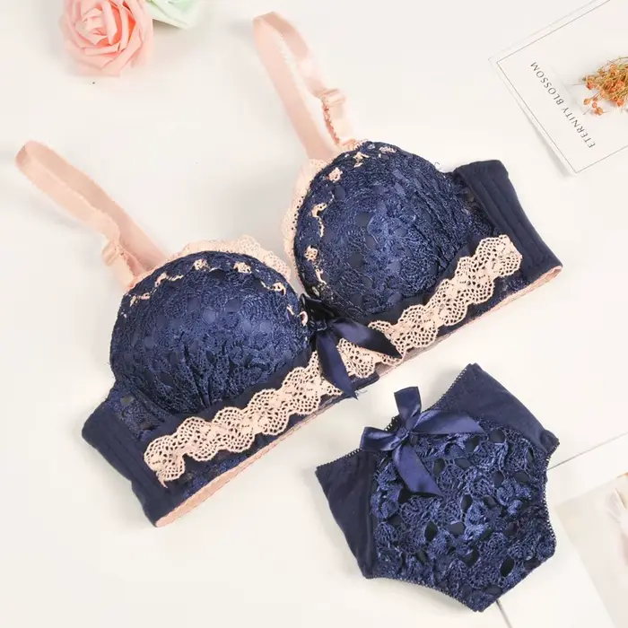 Ensemble soutien-gorge et culotte push-up, dos de beauté, sous-vêtements Sexy pour femmes, brassière
