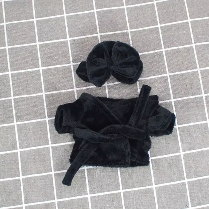 Maslo zamatové pyžamo, oblečenie na spanie, roztomilé doplnky, čierna, ružová, šedá, biela, 15cm, 20cm, 1, 12BJD