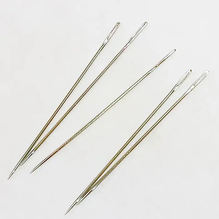 25 aiguilles à coudre à gros œil, aiguilles à coudre artisanales, aiguilles en acier pour cuir, aigu