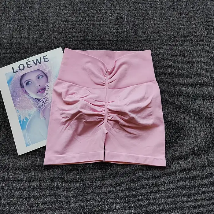 Peach – vysoko elastické joga šortky s vysokým pásom