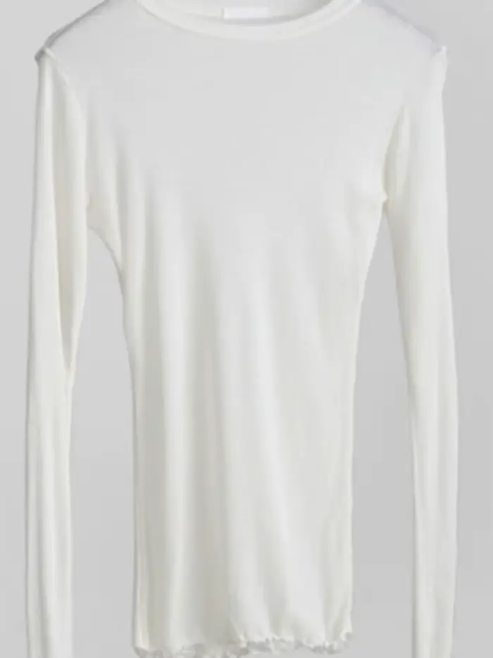 T-shirt uni à manches longues pour femmes, de haute qualité, élastique, basique, décontracté, Sexy, 