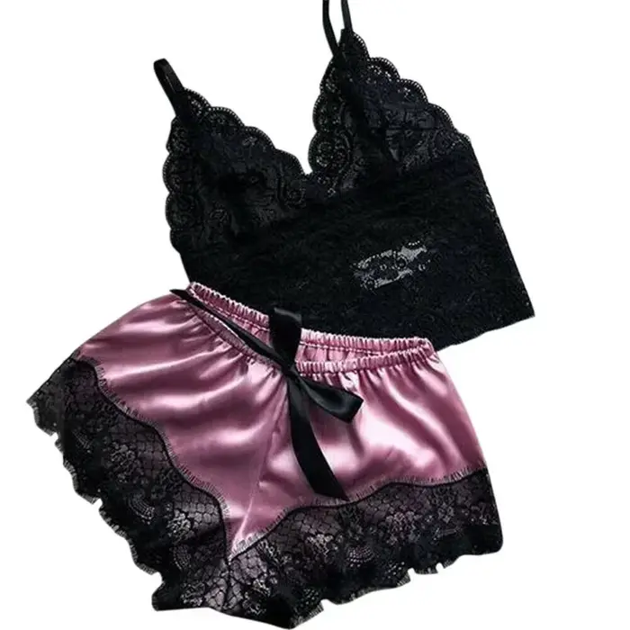 Sexy čipka pyžamo Set pre ženy Slim bežcov letné špeciálne príležitosti jóga relaxácia