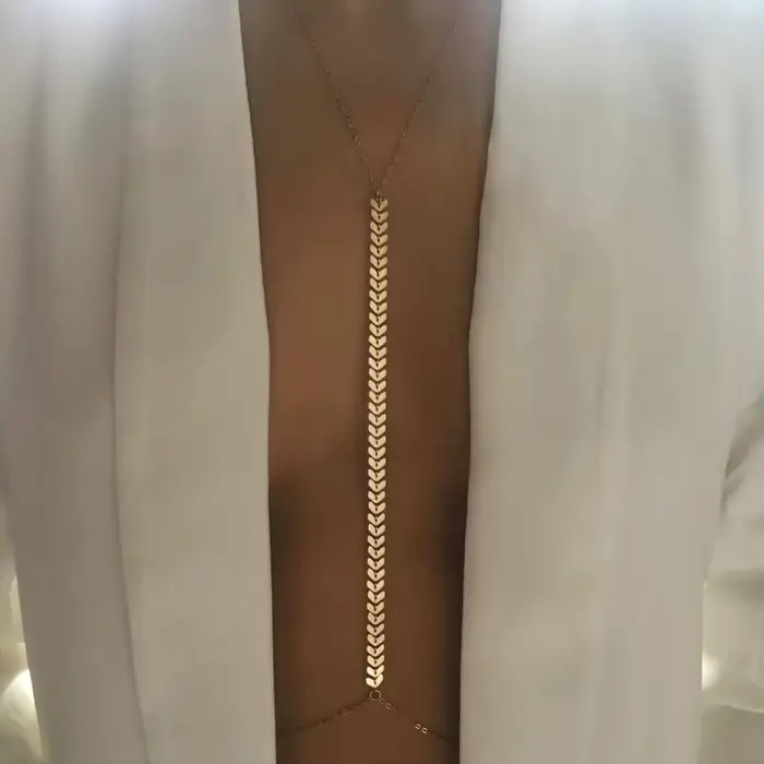 Zinková zliatina brušný reťazec s elegantnými geometrickými vzormi pre ženy, ideálny pre špeciálne príležitosti a každodenný život